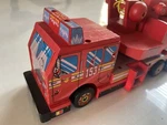 Melissa & Doug Red Fire Truck All Wood Toy 17 Inch From Mighty Builder Built Used. Price: $8.99.