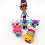 Gabbys Dollhouse Figures Lot Girl Baby Box Dj Catnip Mercat Pillow Used. Price: $13.49.