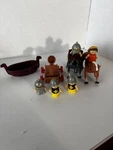 1989 Lil Playmates Horses, Boat, Queen & Knights Action Figures Vintage Used. Price: $22.00.