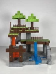 Jada Toys Minecraft Overworld Nano Scene Playset Incomplete Used. Price: $30.00.