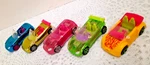 Lot Of 5 Polly Pocket Convertible Cars Mattel Used. Price: $35.00.