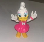 2011 Mattel Daisy Duck Action Figure - 5" Inch Arms Removable Pink Dress Used. Price: $9.99.