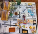 Mga Miniverse Playset Trees Boxes W/ Preassembled Items & Food Packaged Used. Price: $14.77.