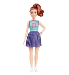 Barbie Fashionistas #232 Red Hair, Jersey Top And Pleated Purple Skirt Petite New. Price: $12.99.