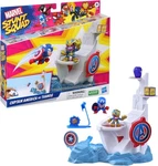 Marvel Stunt Squad Captain America Vs Thanos Tower Smash Figure Playset New. Price: $11.85.