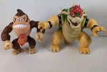 Jakks 7" Bowser & 6" Donkey Kong Toy Figurines Super Mario Brothers Movie 2023!! Used. Price: $35.00.