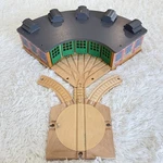 Vtg Thomas & Friends Wooden Railway Roundhouse 1999 Learning Curve 5 Track Used. Price: $65.00.