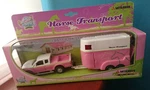 Kids Globe Horse Transport Die Cast Metal Mitsubishi Pink Truck New. Price: $17.48.