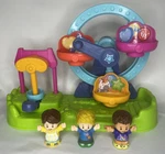 Fisher Price Little People Carnival Playset Ferris Wheel Game Figures Sound Toy Used. Price: $34.95.