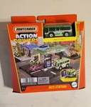 Matchbox Action Drivers Mbx City Bus Station Car Playset New In. Price: $19.95.