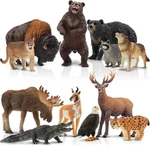 12PCS North American Forest Animal Figurines Realistic Jungle Set New. Price: $48.43.