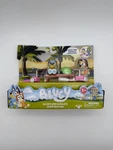 Moose Toys Bluey & Bingo Scooter Fun Playset Figures With Helmet New. Price: $22.00.