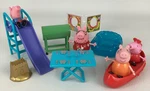 Peppa Pig Beach Park Playset Canoe Grill Slide Holiday Family Figures Jazwares Used. Price: $29.71.
