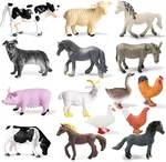15 Pcs Mini Figures Toys Realistic Farm Animal Figurines, Plastic Learning Educa New. Price: $17.99.