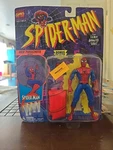 Marvel Spider-man W/ Web Parachute Action Animated Series Pin New. Price: $21.95.