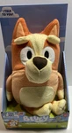 New Bluey Talking Bingo Plush Toddler Toy 12'', Sing Along, 9 Different Phrases. Price: $17.50.