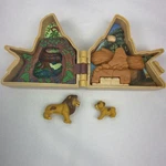 Vtg Mattel Disney Lion King Polly Pocket Mini Pride Rock Compact All Figures Used. Price: $14.99.