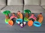Dora The Explorer Floating Island Bath Time Adventure Complete +bonus Set Twins Used. Price: $170.00.