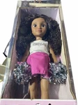 Hbcyou Cheer Captain Alyssa 18-INCH Doll & Accessories, Curly Hair, Medium Brown New. Price: $22.94.