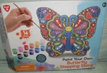 Play Paint Your Own Cement Stepping Stone Butterfly Kit 14 Pcs. New Fast Ship. Price: $24.95.