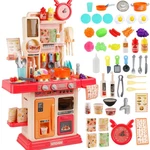 Kids Kitchen Play Set Toys 42 Pcs Cooking Accessories,light,sound,cookwares New. Price: $29.96.