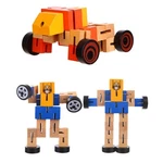 Artcreativity Wooden Toy Robots - 3 Pack Adorable Action Figures, Cars... New. Price: $9.90.