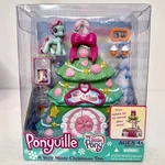 My Little Ponyville Minty Christmas Tree Playset Pop Up Hasbro 2007 New. Price: $56.95.