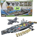Toy Aircraft Carrier Cargo 18 Warplane Fighter Jets And 6 Extra Vehicles New. Price: $64.99.