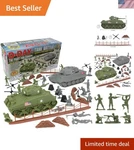 Historic Bmc D-day Battle Playset 36PCS With Sherman & Tiger Tanks New. Price: $69.99.