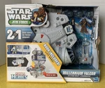 Star Wars Jedi Force Millennium Falcon Han & Chewbacca Playskool Heroes New. Price: $29.99.