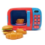 Boley Blue Microwave Playset - 11 Pc Light Sound Pretend Kitchen Toys New. Price: $57.36.