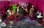 Disney Tim Burton's Nightmare Before Christmas Deluxe Figurine Set 3" New. Price: $25.00.