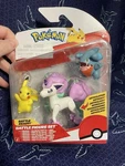 Pokemon Galarian Ponyta Pikachu Gible Articulated Battle Figure Set Lot Nib New. Price: $16.99.