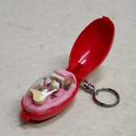 Sanrio Hello Kitty Keychain Pocket Critter 1990S Retro Red Pink Takara Japan Used. Price: $56.46.