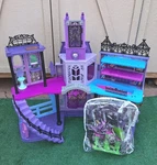 Monster High Doll House Haunted School Playset Areas Storytelling Pieces-used. Price: $199.99.