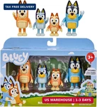 Bluey Family Figure Pack Of 4, Robust Poseable Character Toys With Bingo, Chilli New. Price: $23.08.
