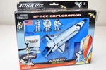 Realtoy Space Exploration Shuttle Playset W/3 Astronauts & Kennedy Center Used. Price: $39.99.