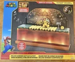 Super Mario Deluxe Bowser Battle Playset Lights Sounds 2.5" Action Figure Jakks New. Price: $17.79.