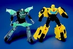 Transformers Earthspark Bumblebee And Mo Malto Cyber-combiner Action Figures New. Price: $11.00.