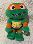Teenage Mutant Ninja Turtles: Mayhem Michelangelo 8" Plush Mattel Used. Price: $10.00.