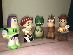 5 Piece Disney Toy Story Bath Bucket Playset Used. Price: $21.50.