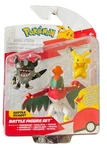 Pokemon Battle Figure Set Perrserker Hawlucha Pikachu Jazwares Rare New. Price: $19.99.