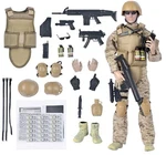 Bjpey 12" Special Forces Action Figure Soldier Toy 1:6 Scale, Seal Team New. Price: $47.92.