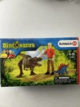Schleich Dinosaurs T-rex Attack Set 41465 Tyrannosaurus Figure New Box. Price: $20.00.