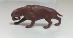 Marx Smilodon Vintage 1960S Prehistoric Playset Red-brown Plastic Dinosaur Used. Price: $15.99.
