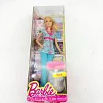 Barbie Nurse Career Doll Plastic Blonde Nib 2014 Mattel BDT23 Stethoscope Used. Price: $19.99.