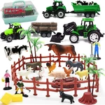 Farm Animals Figures Playset, 40 Pcs Toy Tractor With Plastic New. Price: $26.88.