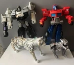 Transformers Lot Toys Heroes And Villains Optimus Prime & Megatron 2-PACK More Used. Price: $39.99.