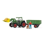 Green Tractor With Loader & Dump Trailer Farm World By Schleich 42608 New. Price: $59.94.