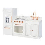 Kids Kitchen Large Wooden Toy Cooking Roleplay White Rose Gold Ice Maker New. Price: $82.39.